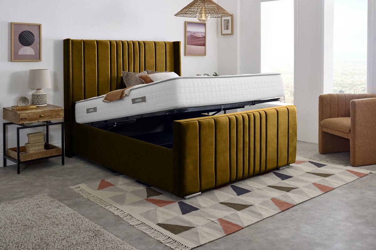 Cambridge Upholstered Ottoman Bed