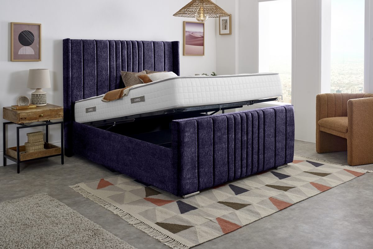 Cambridge Upholstered Ottoman Bed