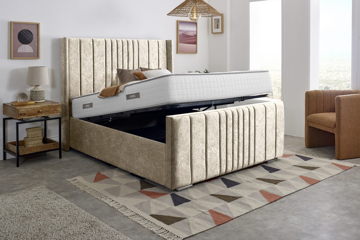 Cambridge Upholstered Ottoman Bed