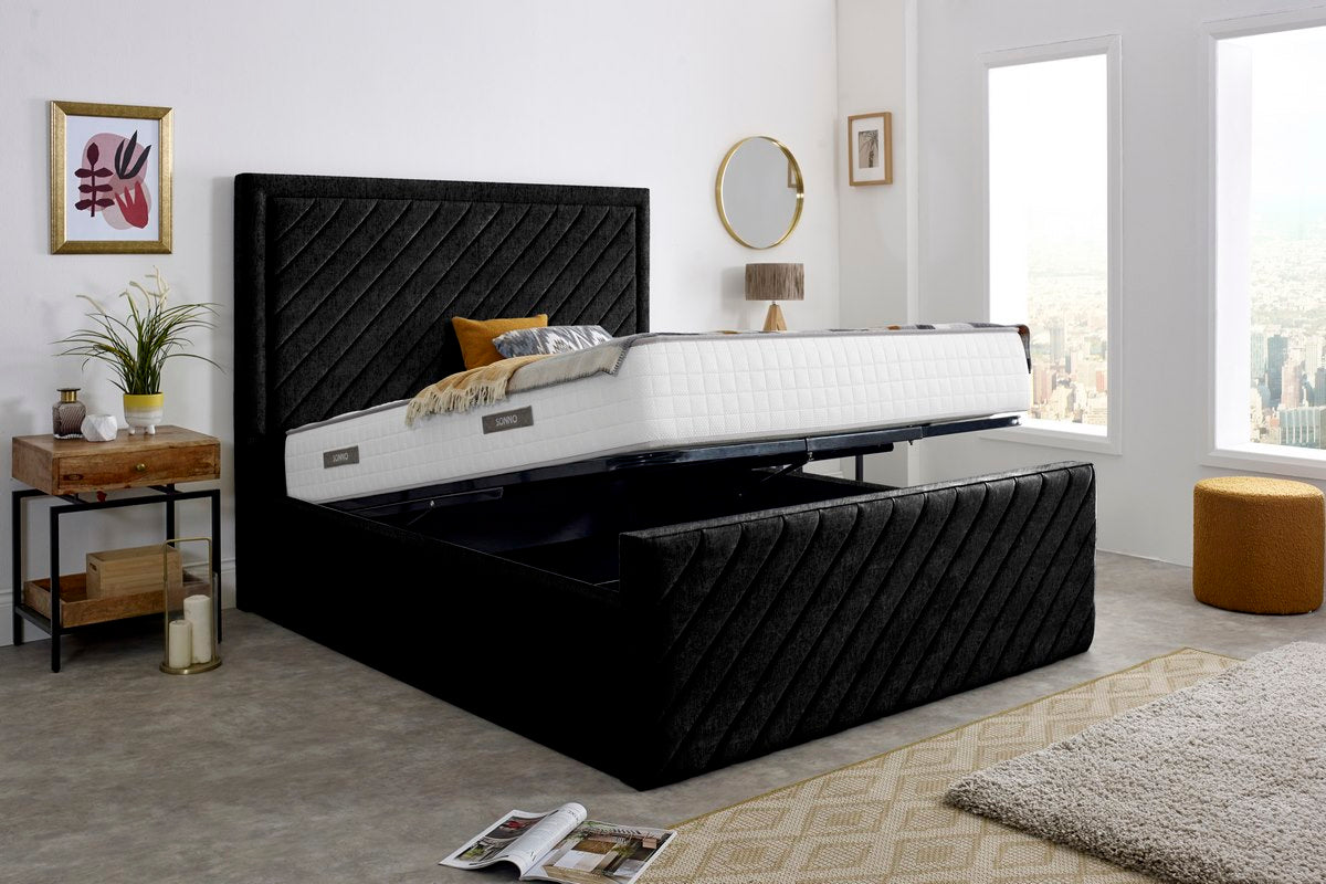 Oxford Upholstered Ottoman Bed