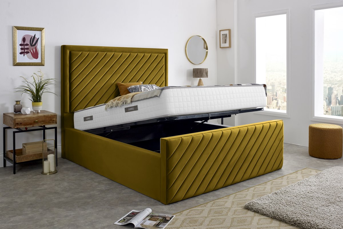 Oxford Upholstered Ottoman Bed