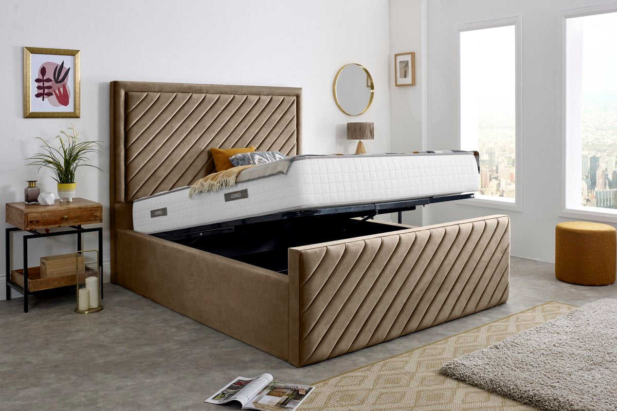 Oxford Upholstered Ottoman Bed