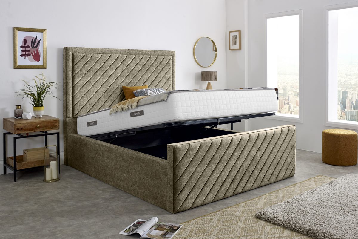 Oxford Upholstered Ottoman Bed