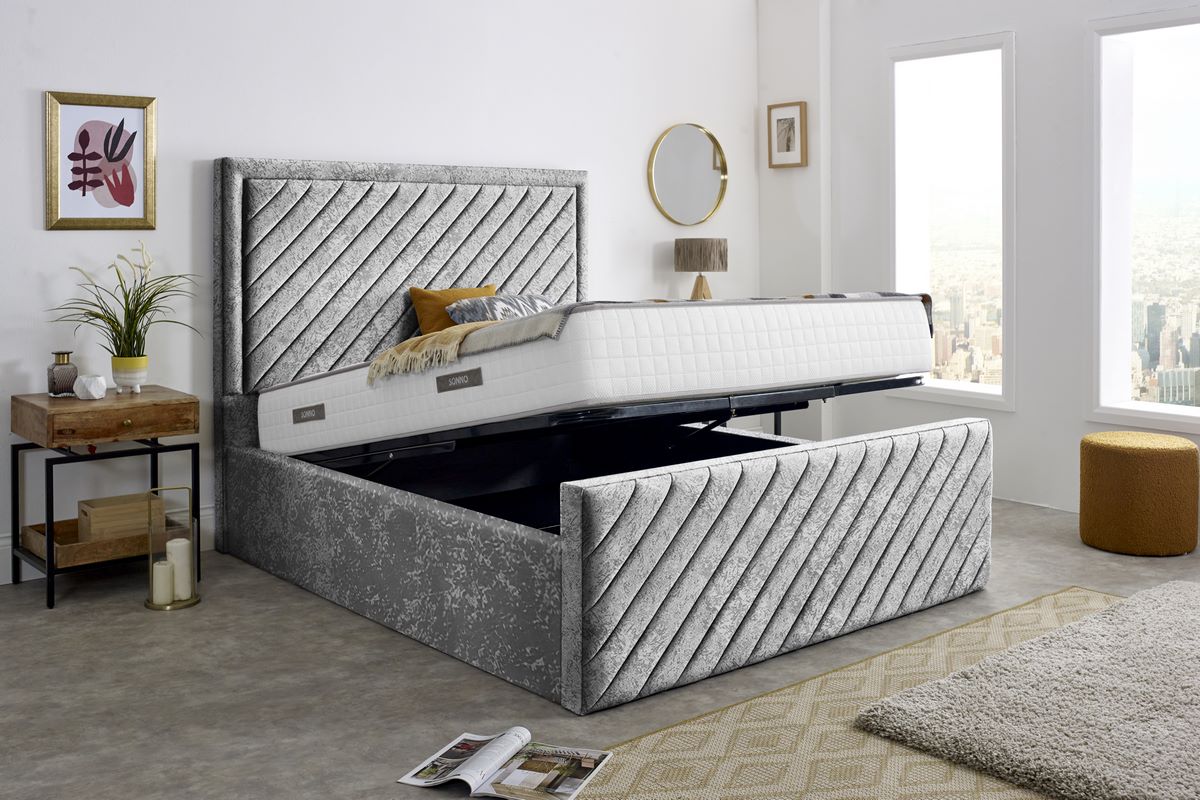 Oxford Upholstered Ottoman Bed