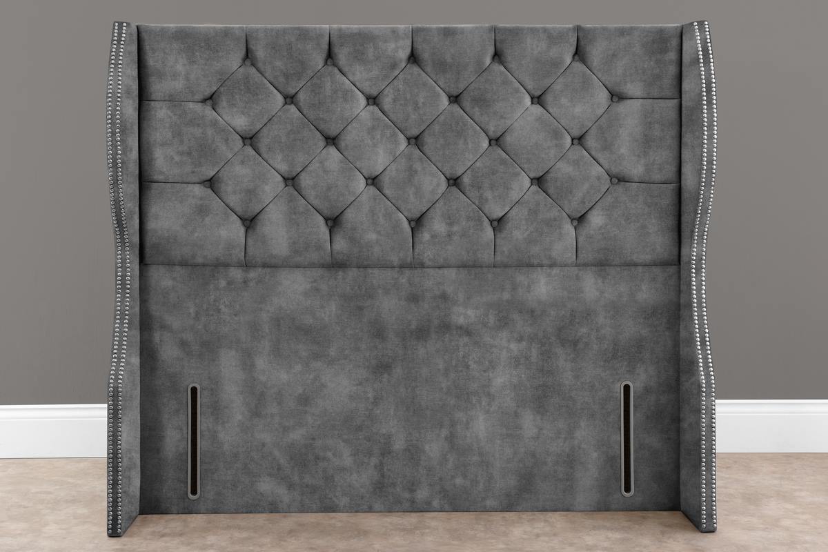 Monaco Wingback Floor Standing Headboard