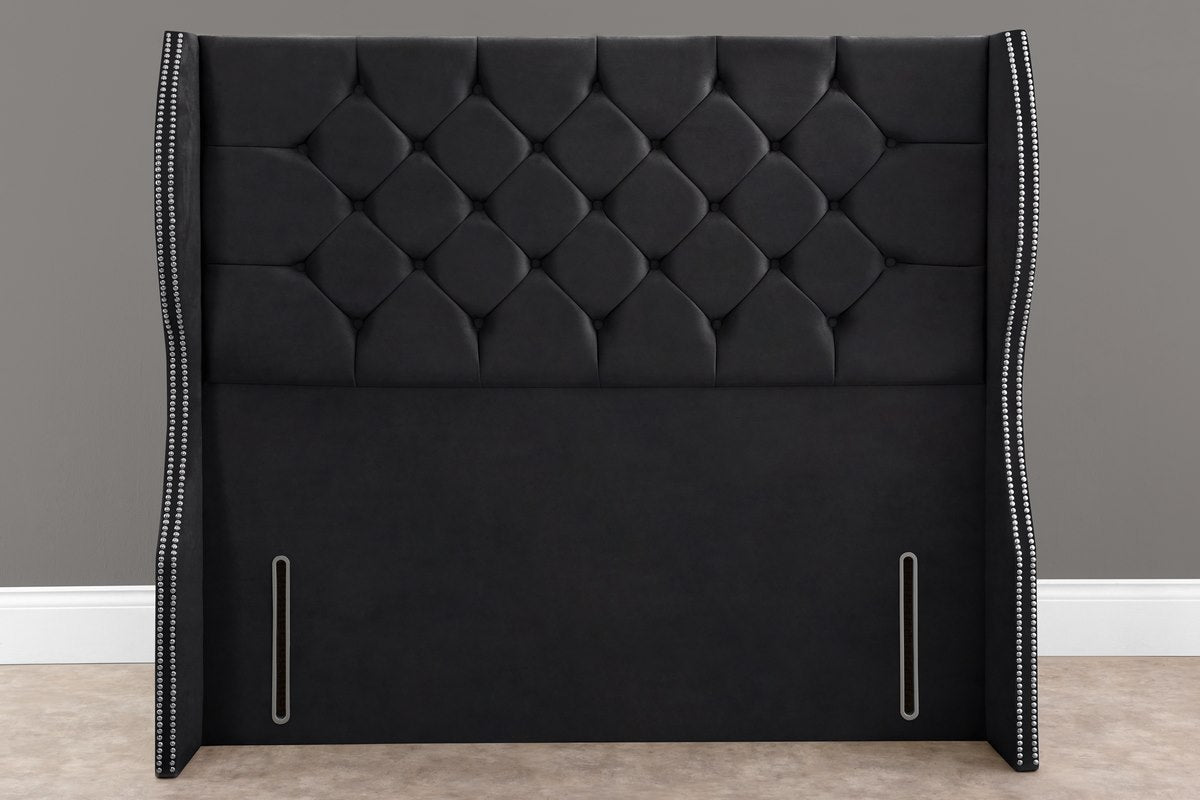 Monaco Wingback Floor Standing Headboard