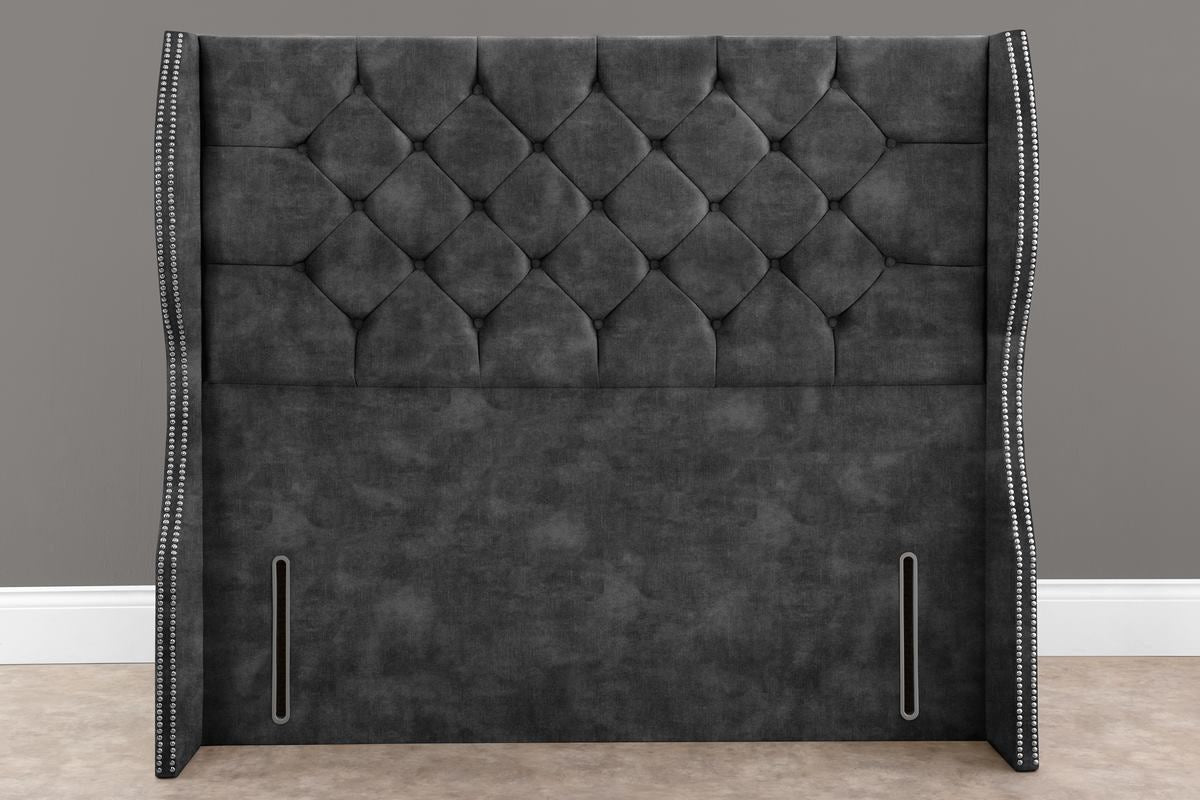 Monaco Wingback Floor Standing Headboard