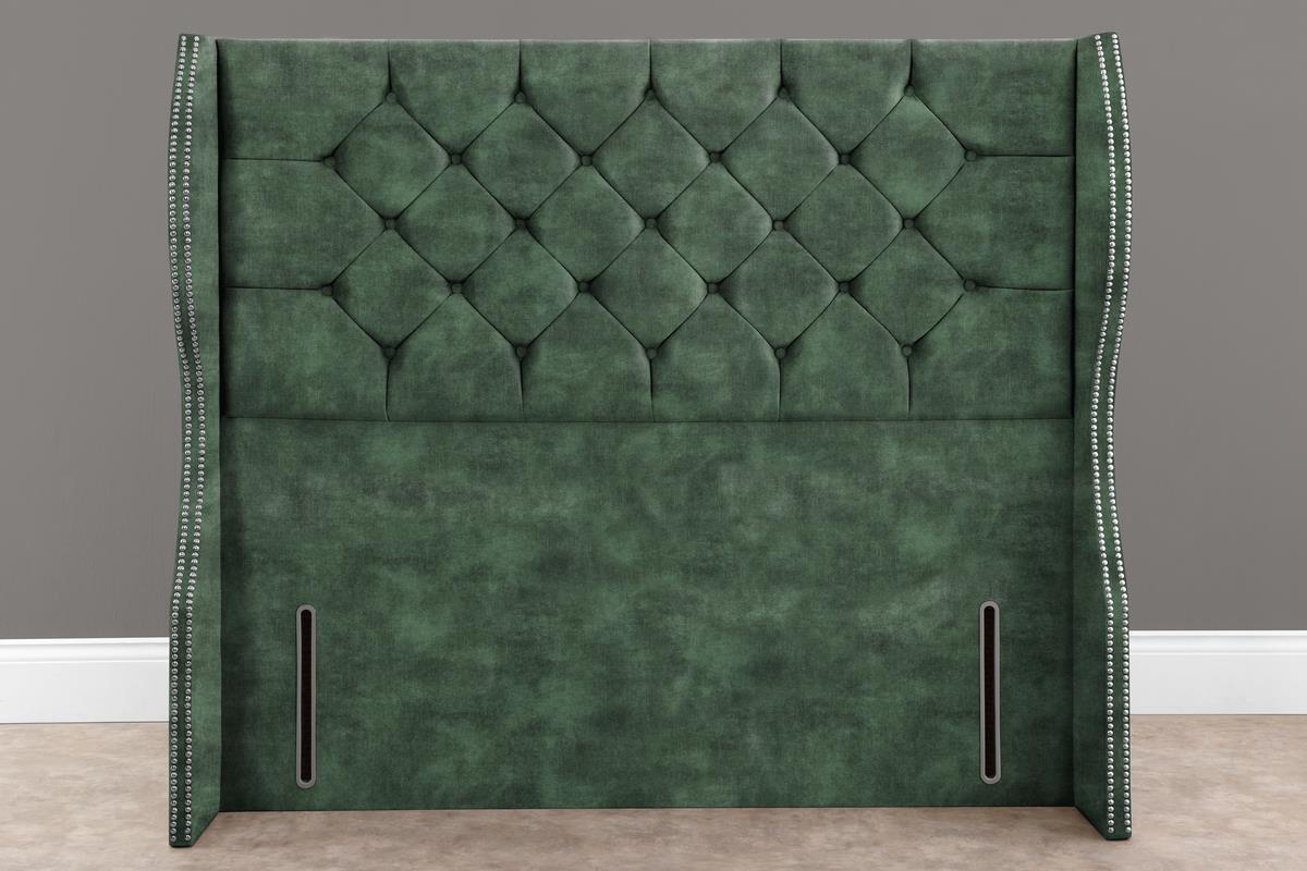 Monaco Wingback Floor Standing Headboard