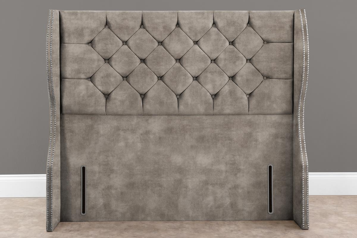 Monaco Wingback Floor Standing Headboard