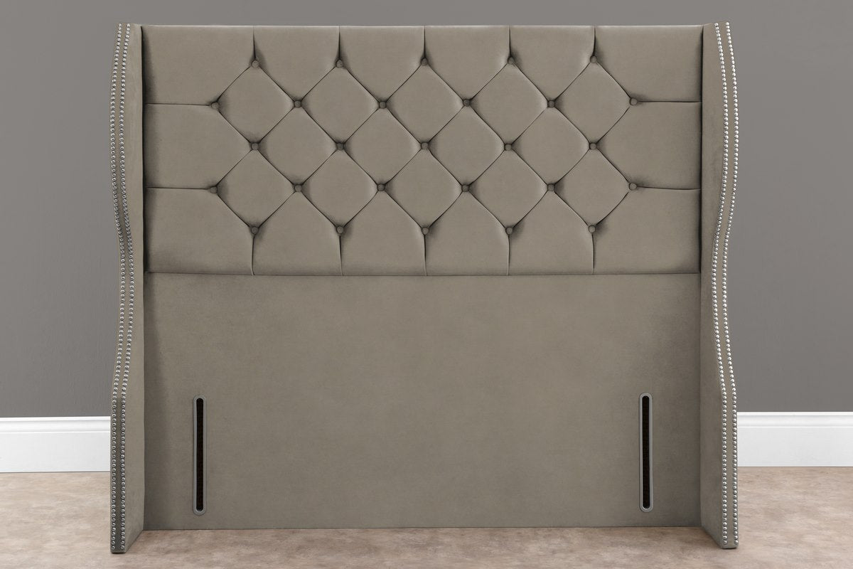 Monaco Wingback Floor Standing Headboard