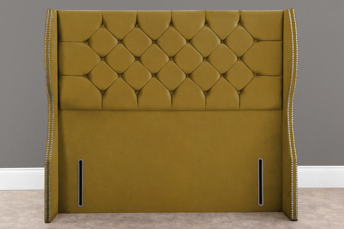 Monaco Wingback Floor Standing Headboard