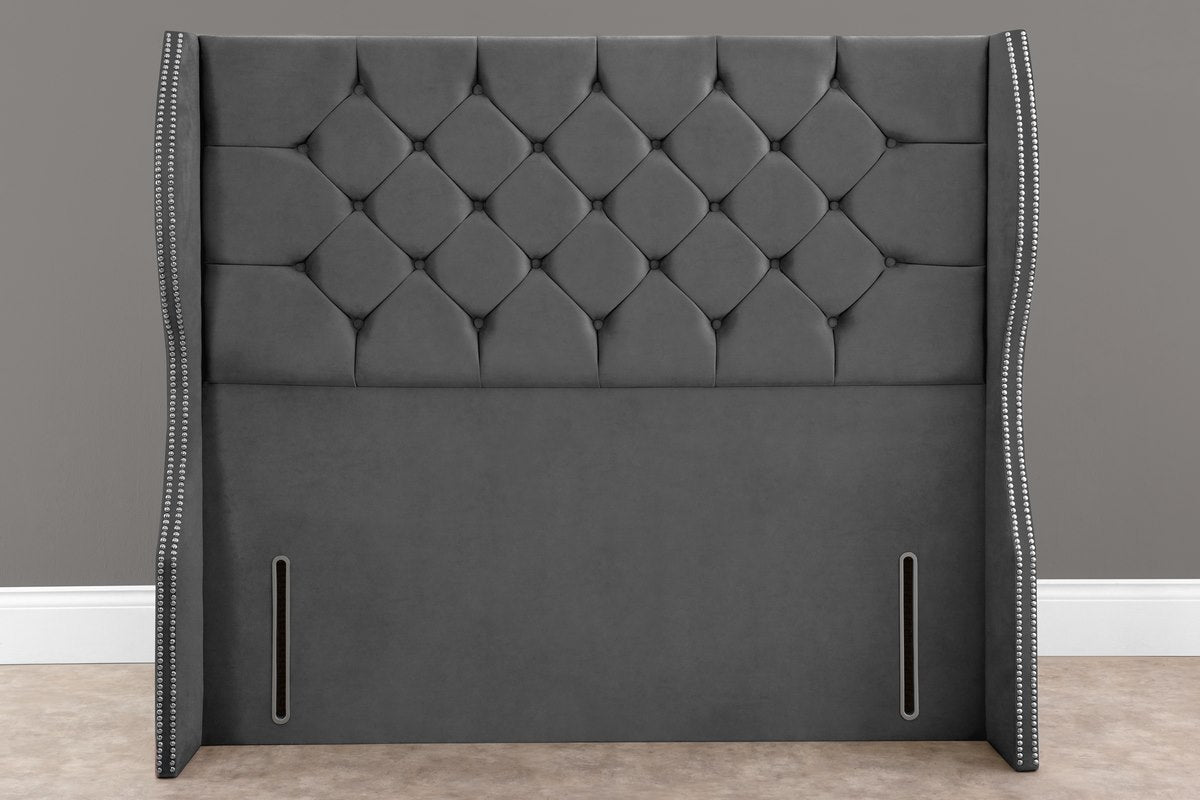 Monaco Wingback Floor Standing Headboard