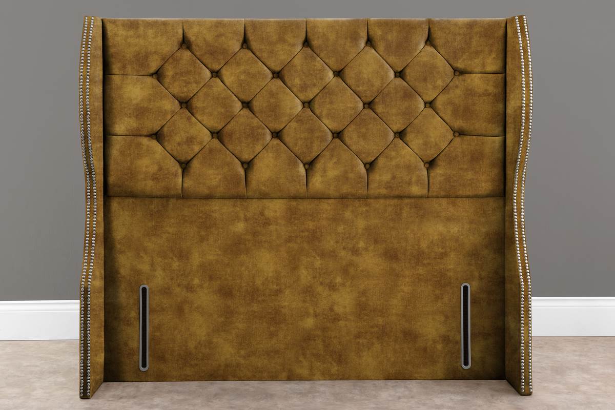 Monaco Wingback Floor Standing Headboard