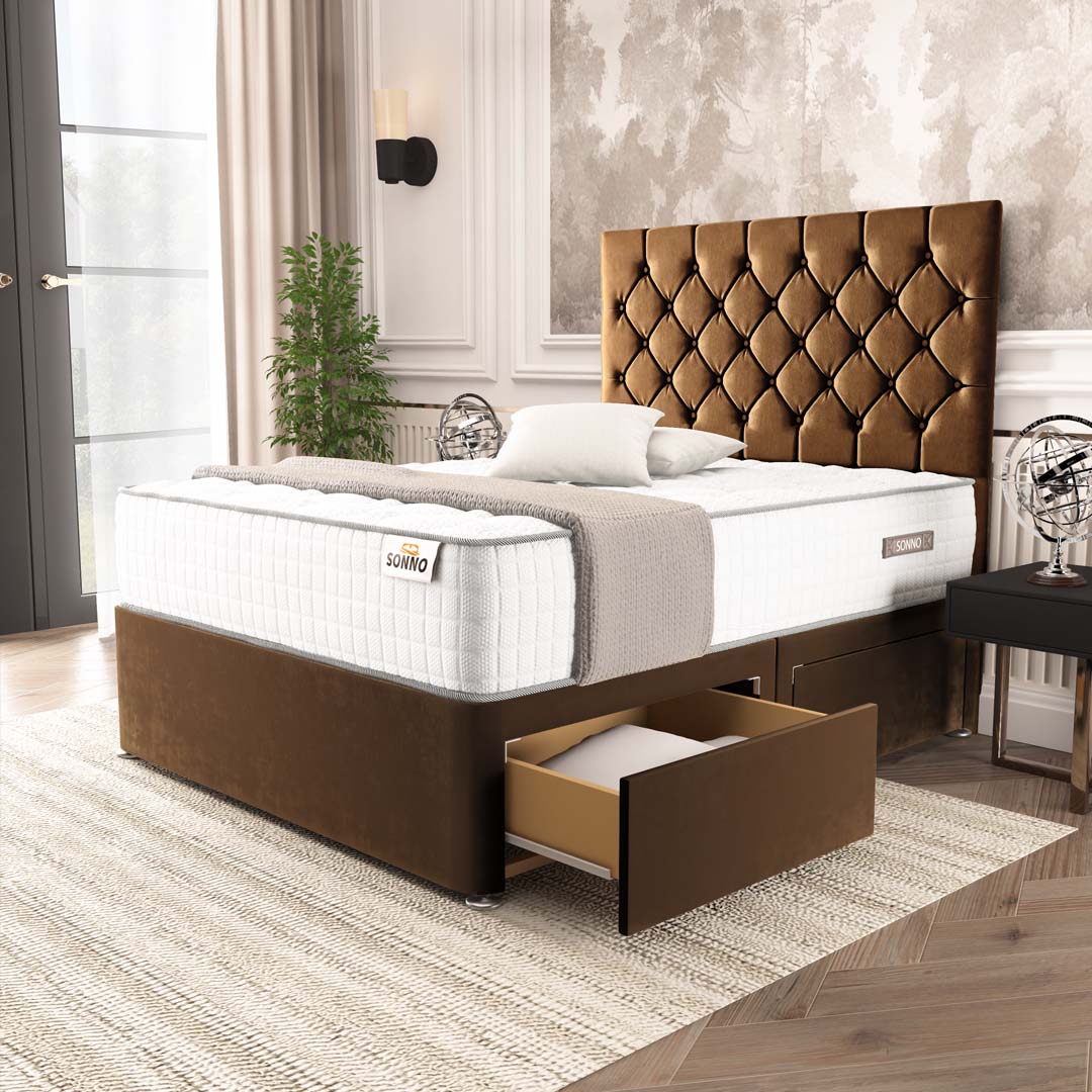 Seville Chesterfield Divan Bed