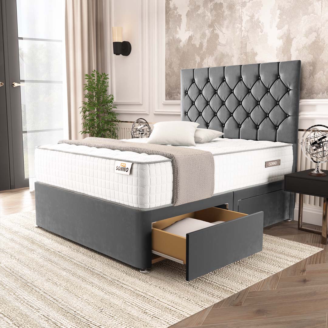 Seville Chesterfield Divan Bed
