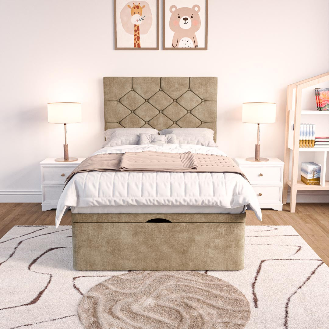 Seville Kids Chesterfield Ottoman Divan Bed