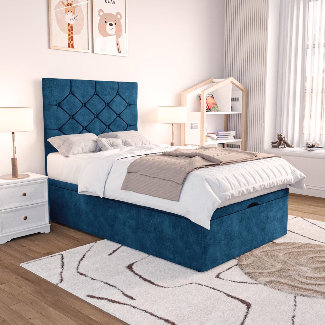 Seville Kids Chesterfield Ottoman Divan Bed