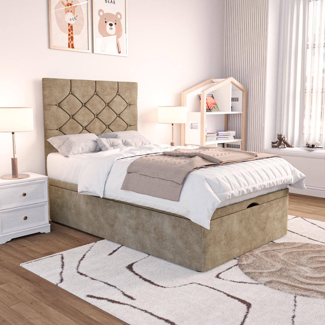 Seville Kids Chesterfield Ottoman Divan Bed