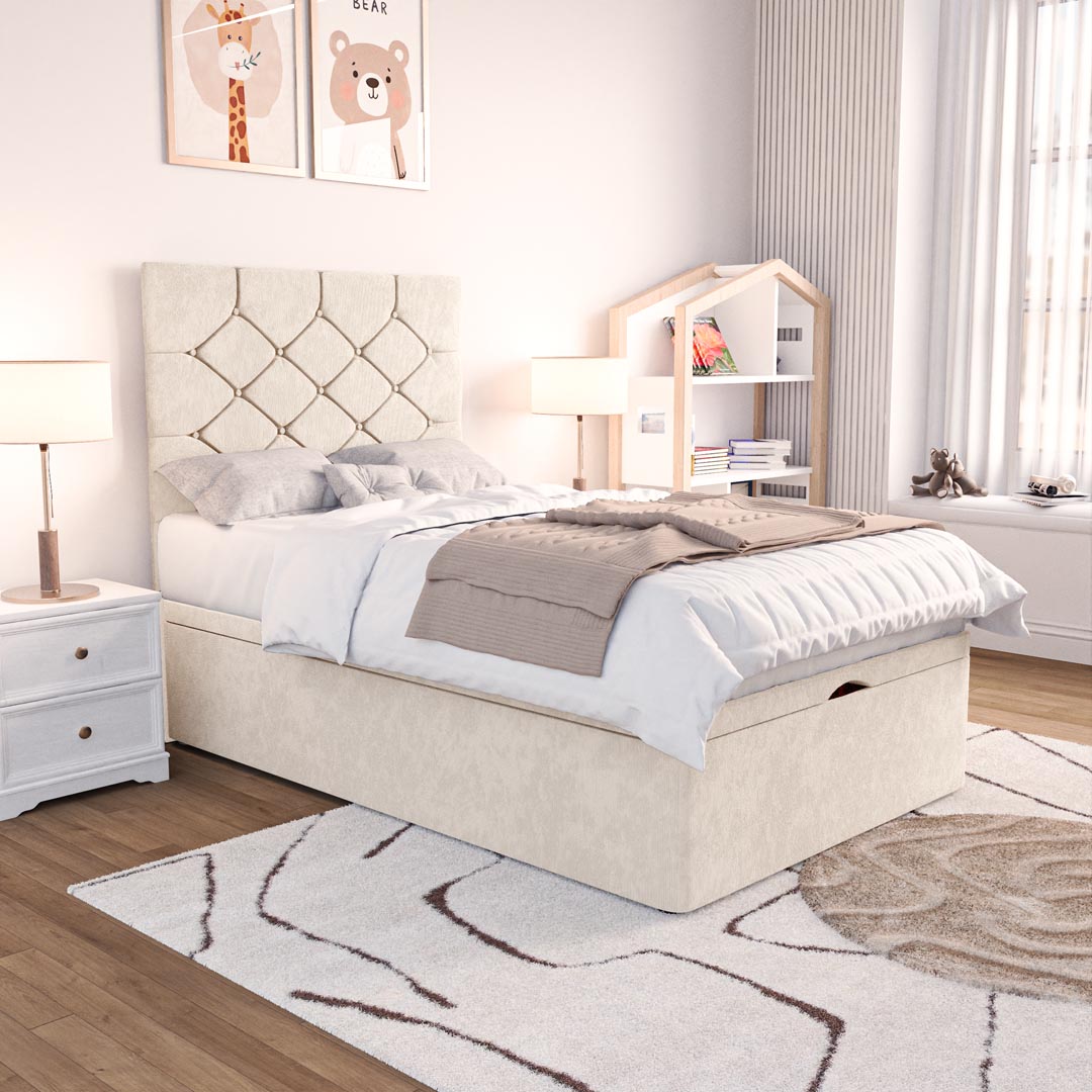 Seville Kids Chesterfield Ottoman Divan Bed