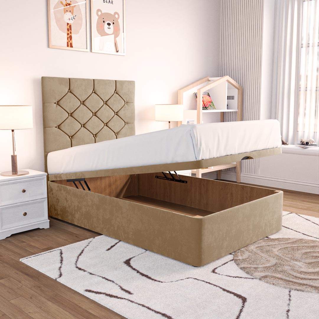 Seville Kids Chesterfield Ottoman Divan Bed
