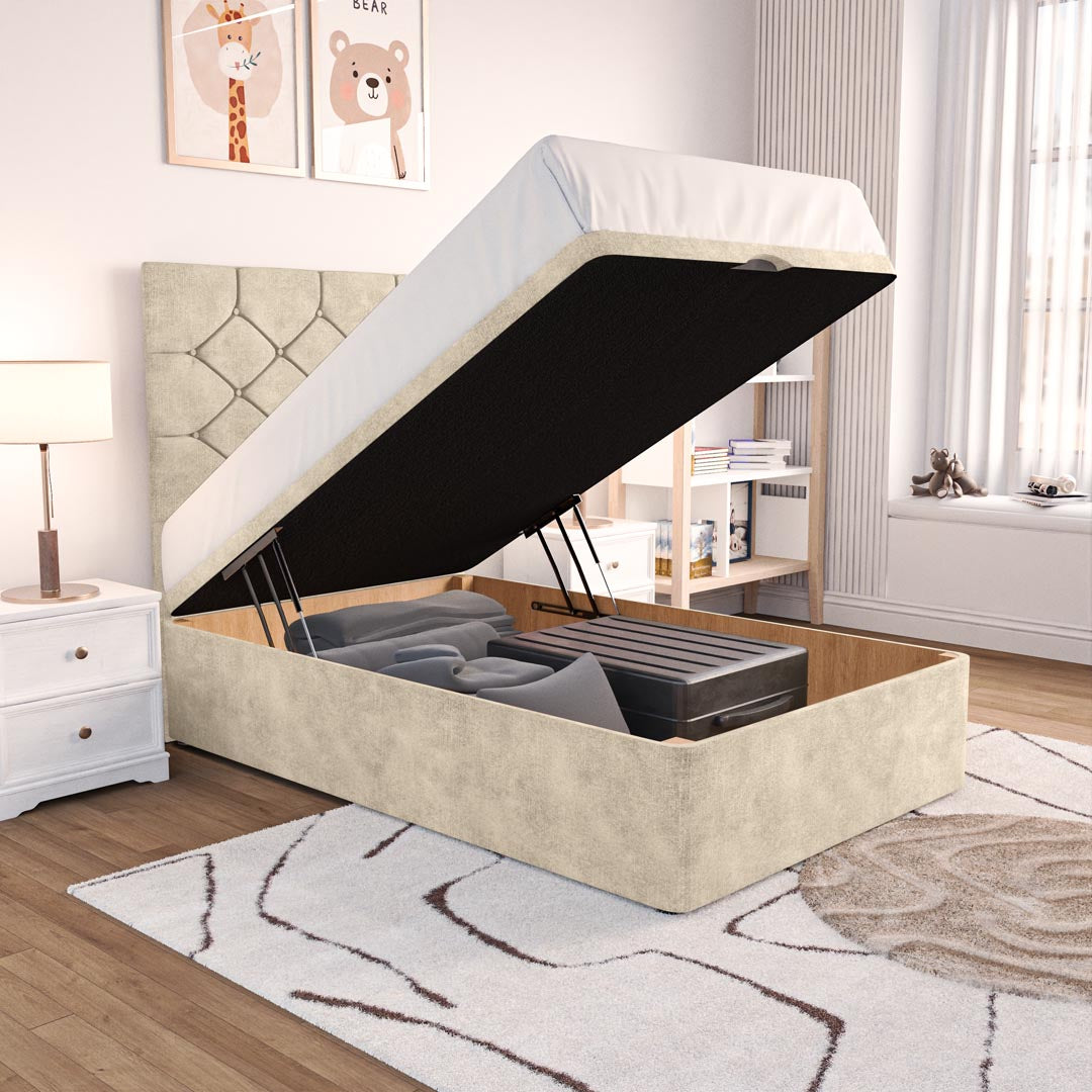 Seville Kids Chesterfield Ottoman Divan Bed