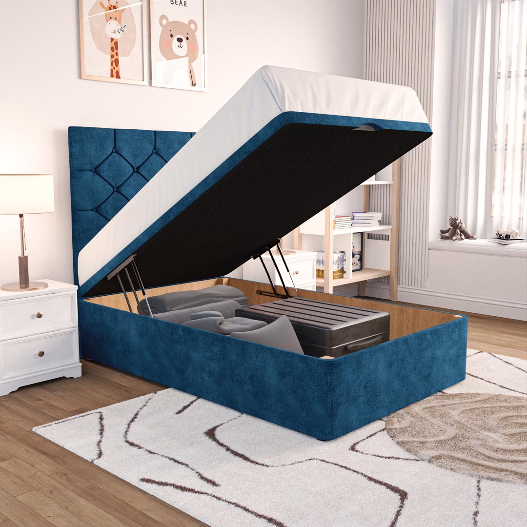 Seville Kids Chesterfield Ottoman Divan Bed