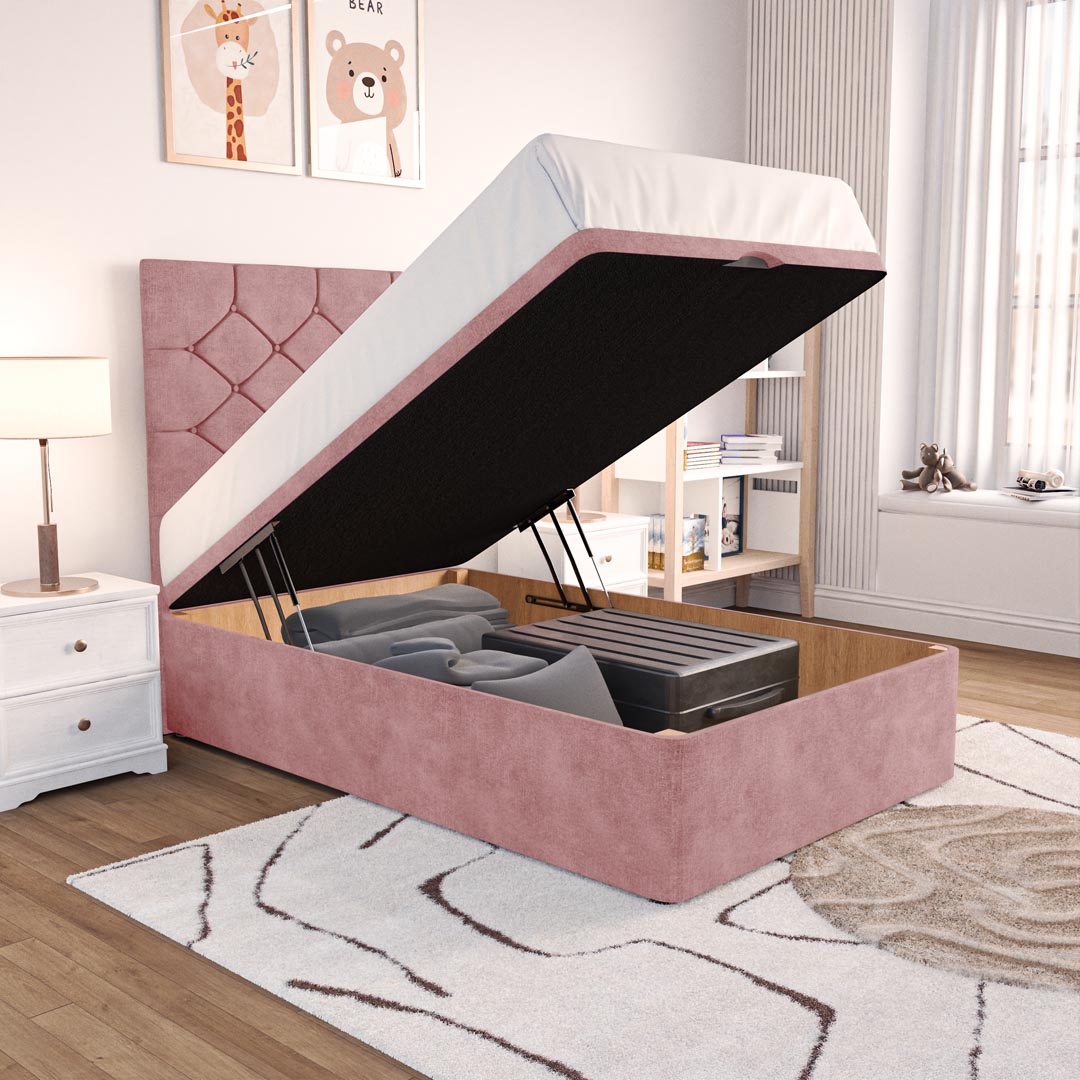 Seville Kids Chesterfield Ottoman Divan Bed