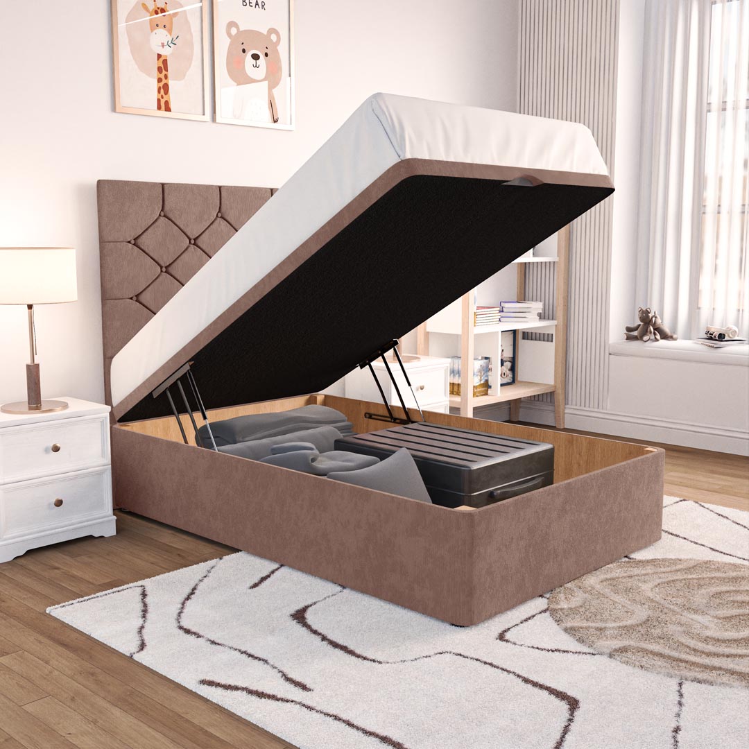 Seville Kids Chesterfield Ottoman Divan Bed