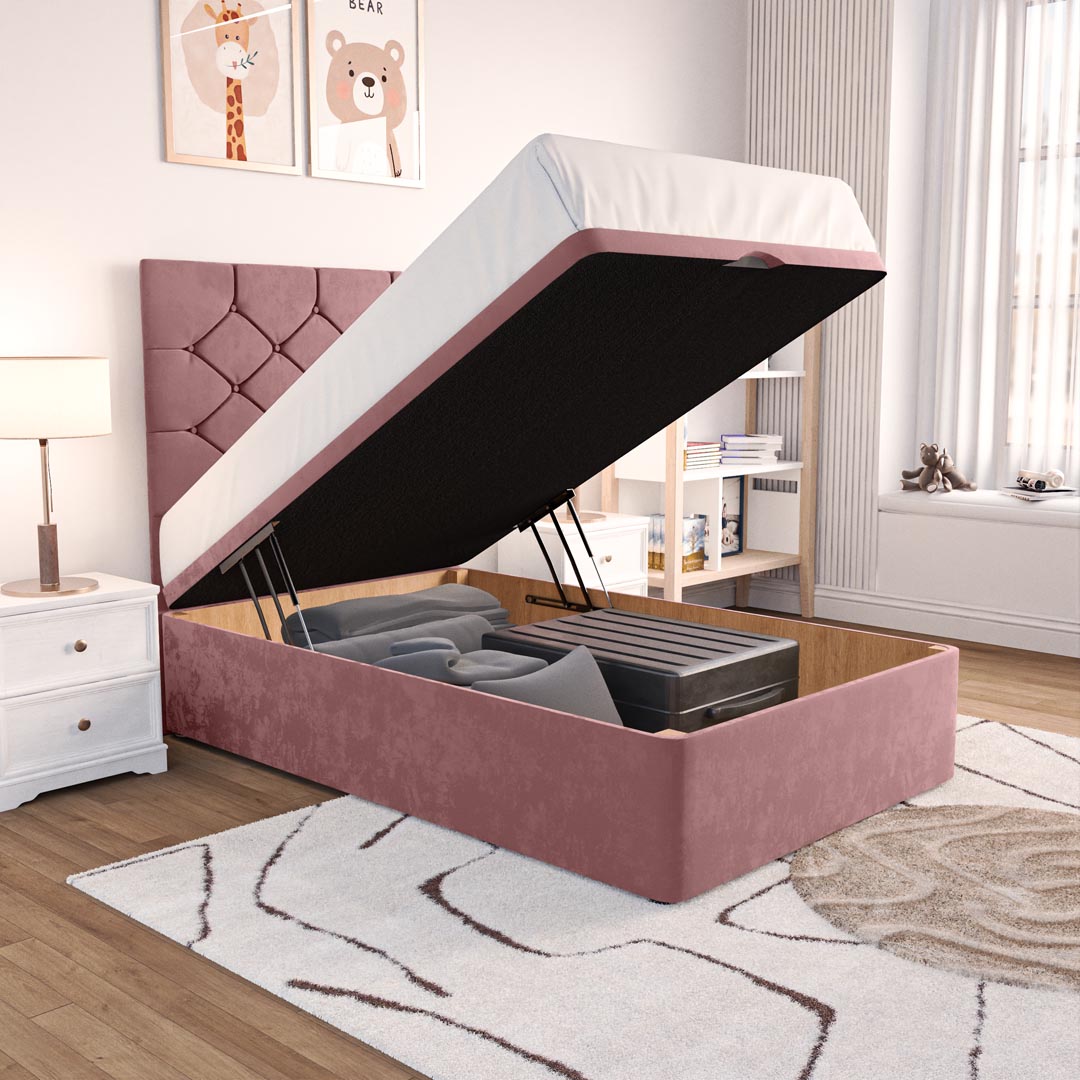 Seville Kids Chesterfield Ottoman Divan Bed