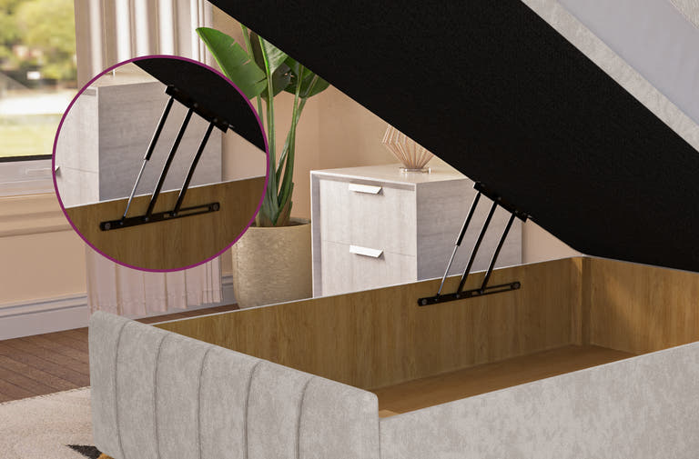 Gas-Lift Opening Mechanism