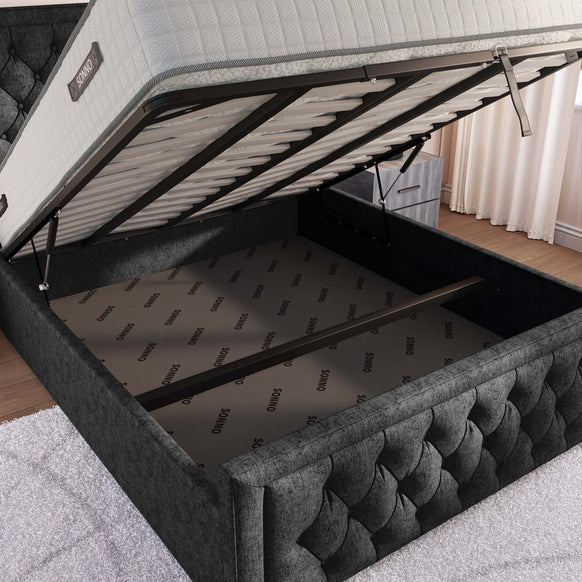 Valencia Upholstered Ottoman Bed