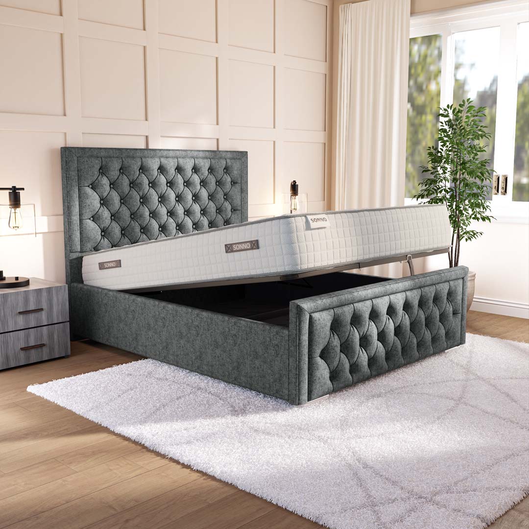 Valencia Upholstered Ottoman Bed