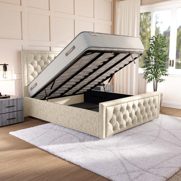 Valencia Upholstered Ottoman Bed
