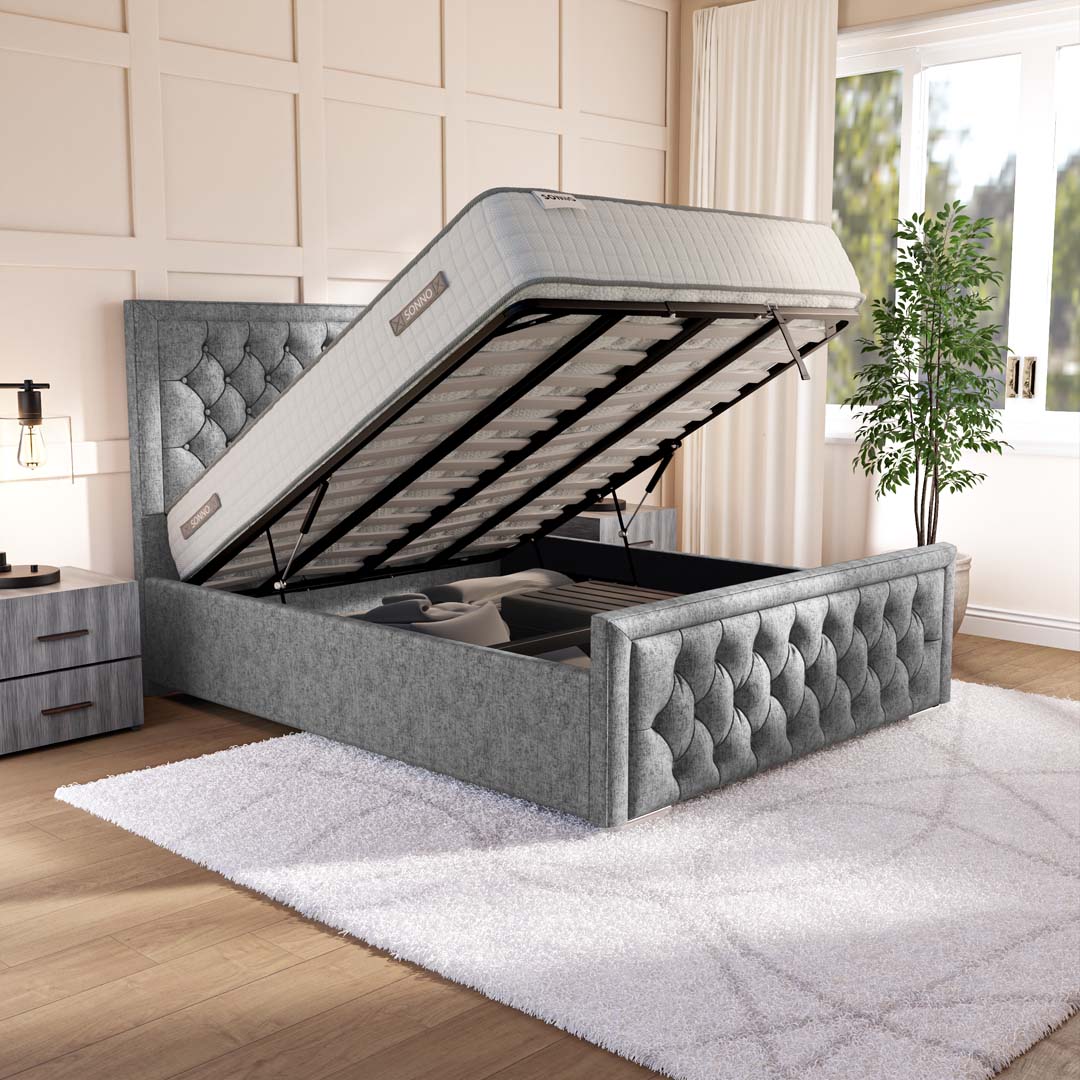 Valencia Upholstered Ottoman Bed