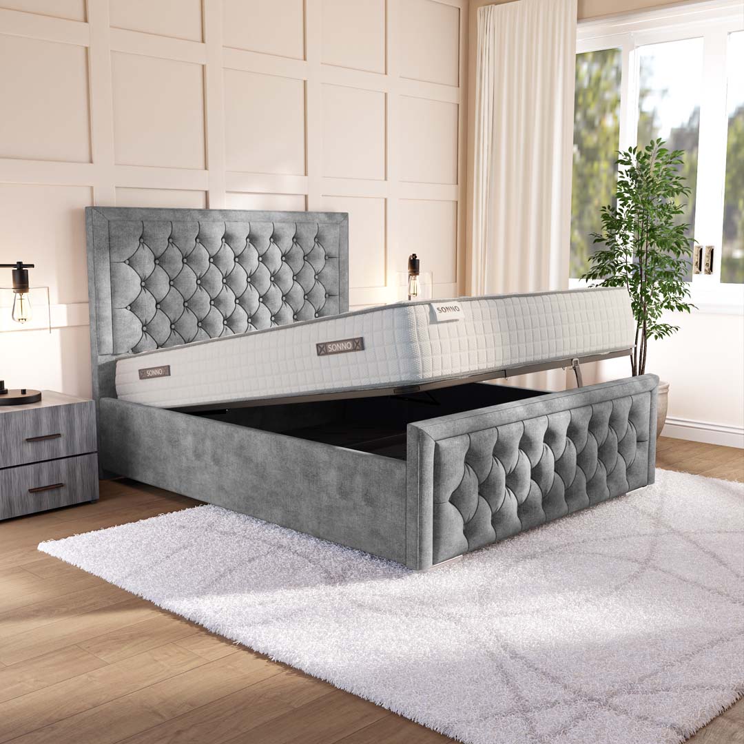 Valencia Upholstered Ottoman Bed