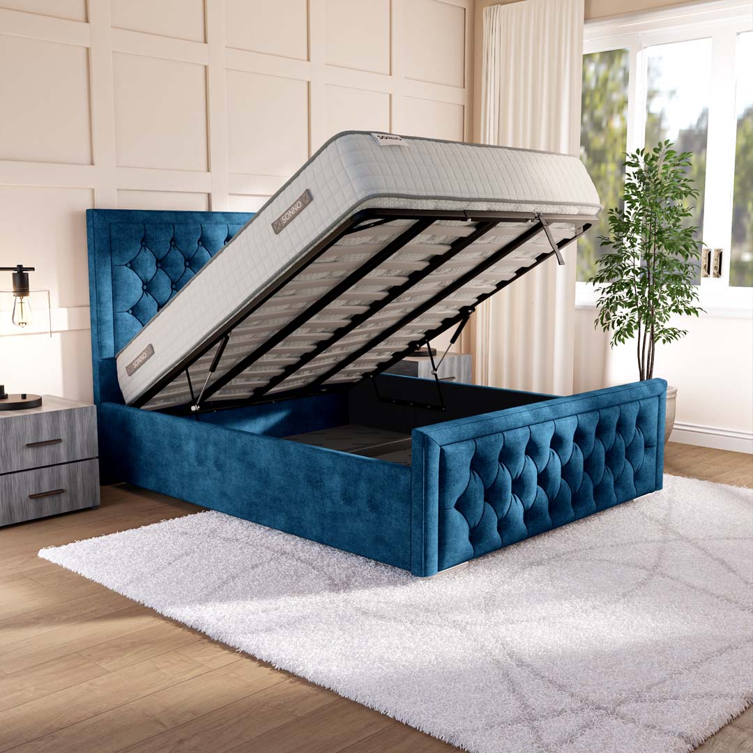Valencia Upholstered Ottoman Bed