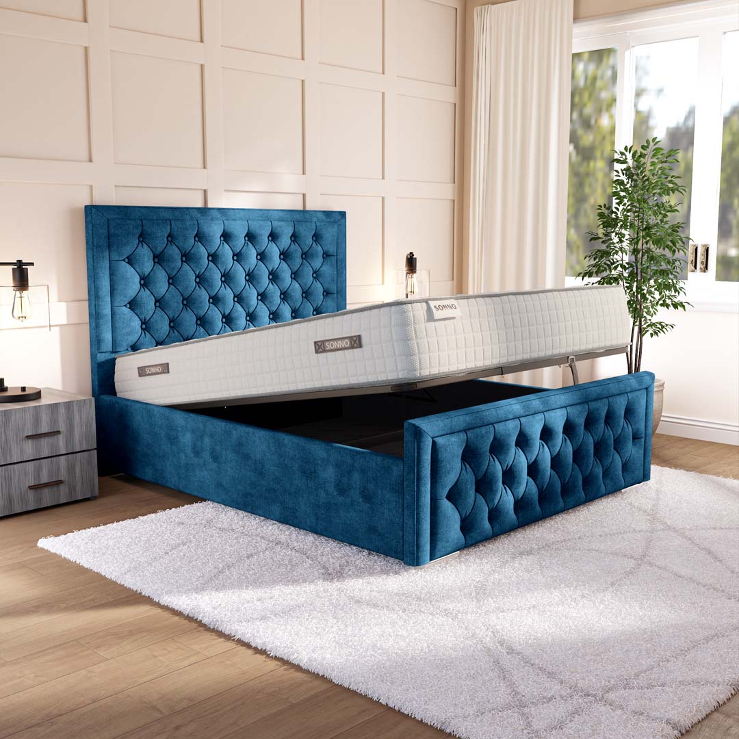 Valencia Upholstered Ottoman Bed