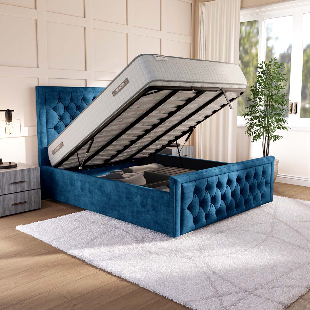 Valencia Upholstered Ottoman Bed