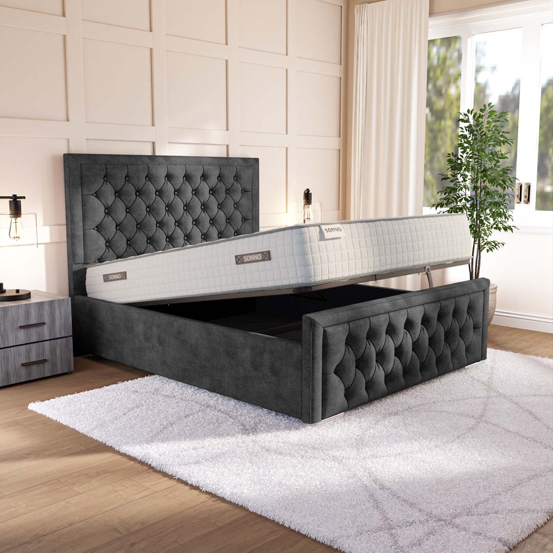 Valencia Upholstered Ottoman Bed