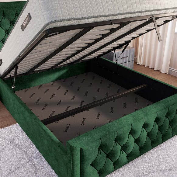 Valencia Upholstered Ottoman Bed