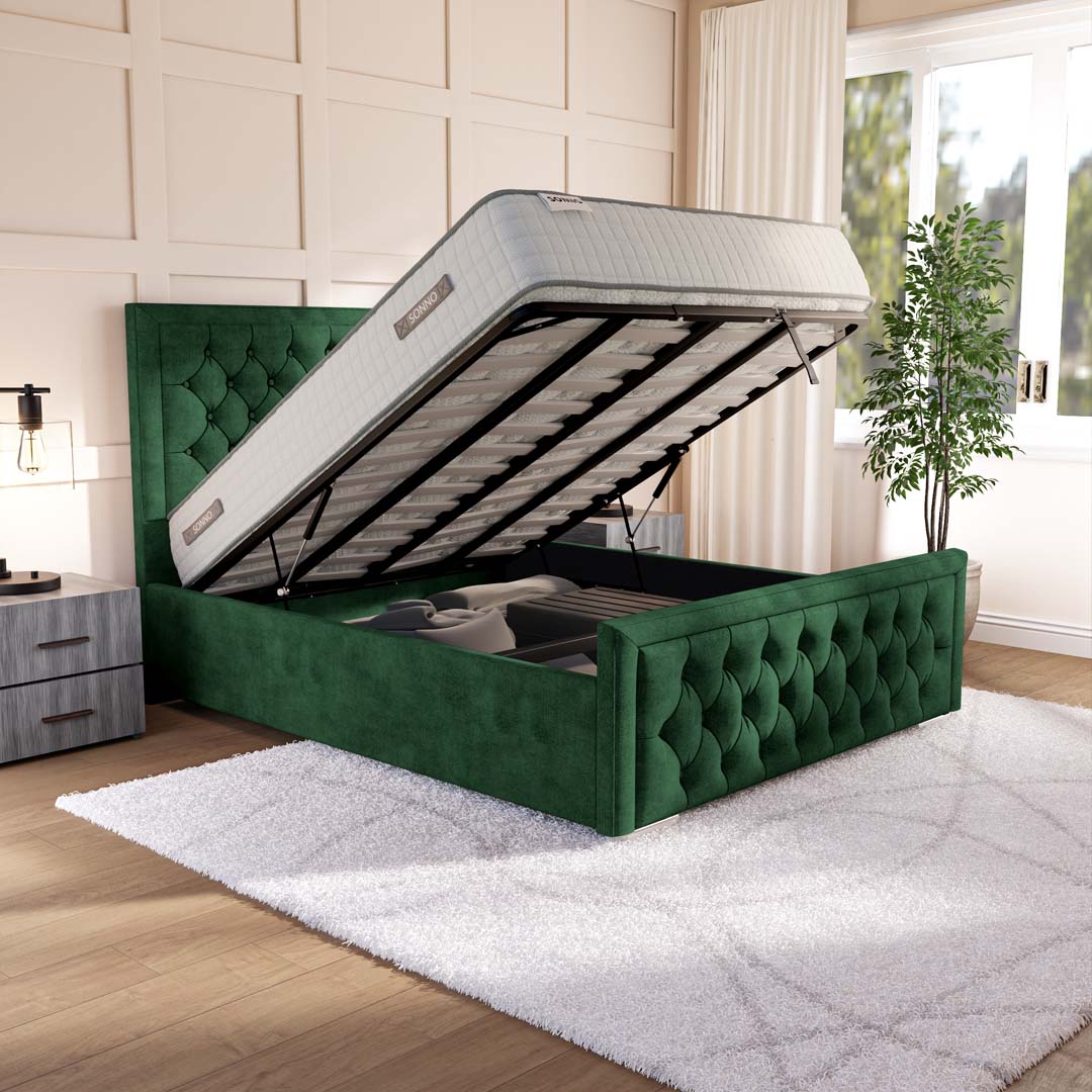 Valencia Upholstered Ottoman Bed