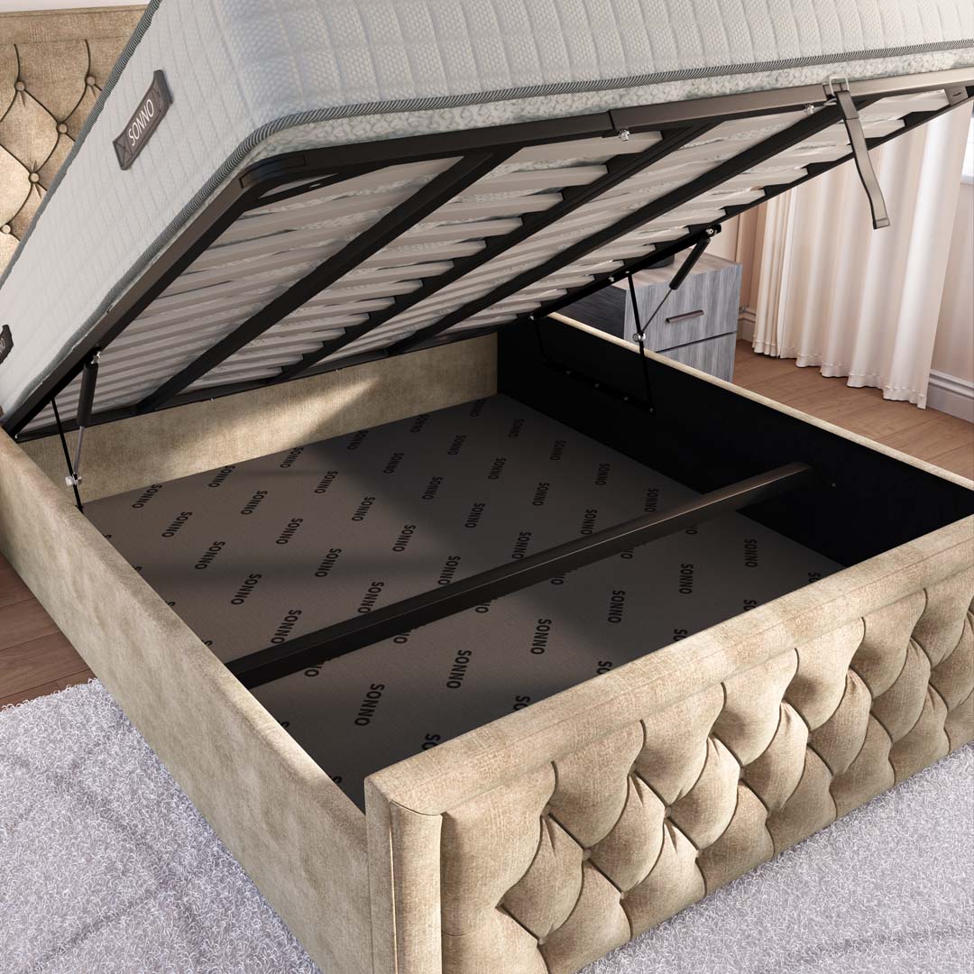 Valencia Upholstered Ottoman Bed