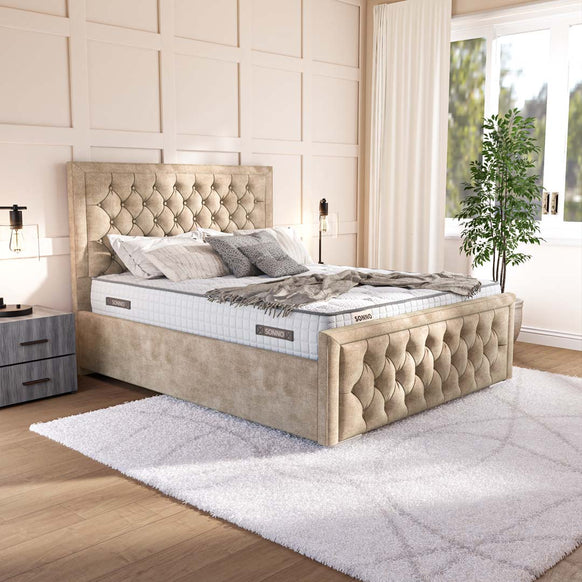 Valencia Upholstered Ottoman Bed