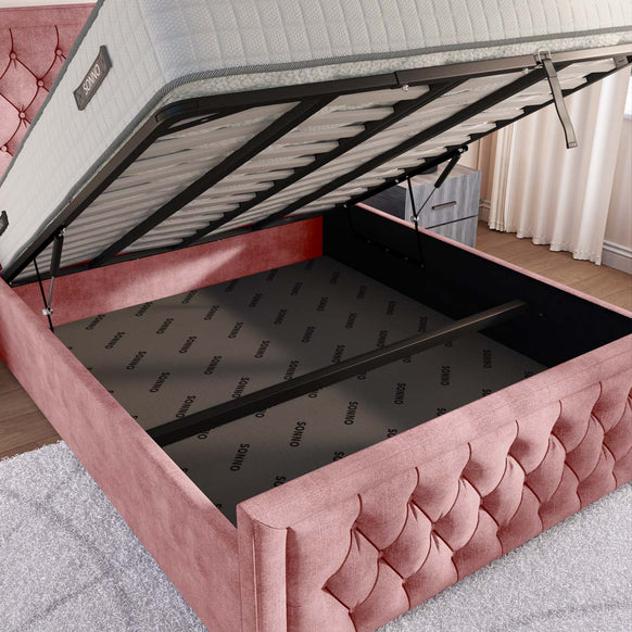 Valencia Upholstered Ottoman Bed