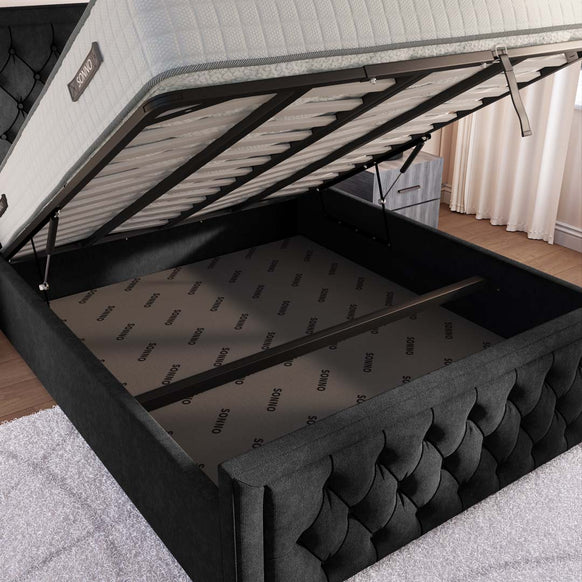 Valencia Upholstered Ottoman Bed