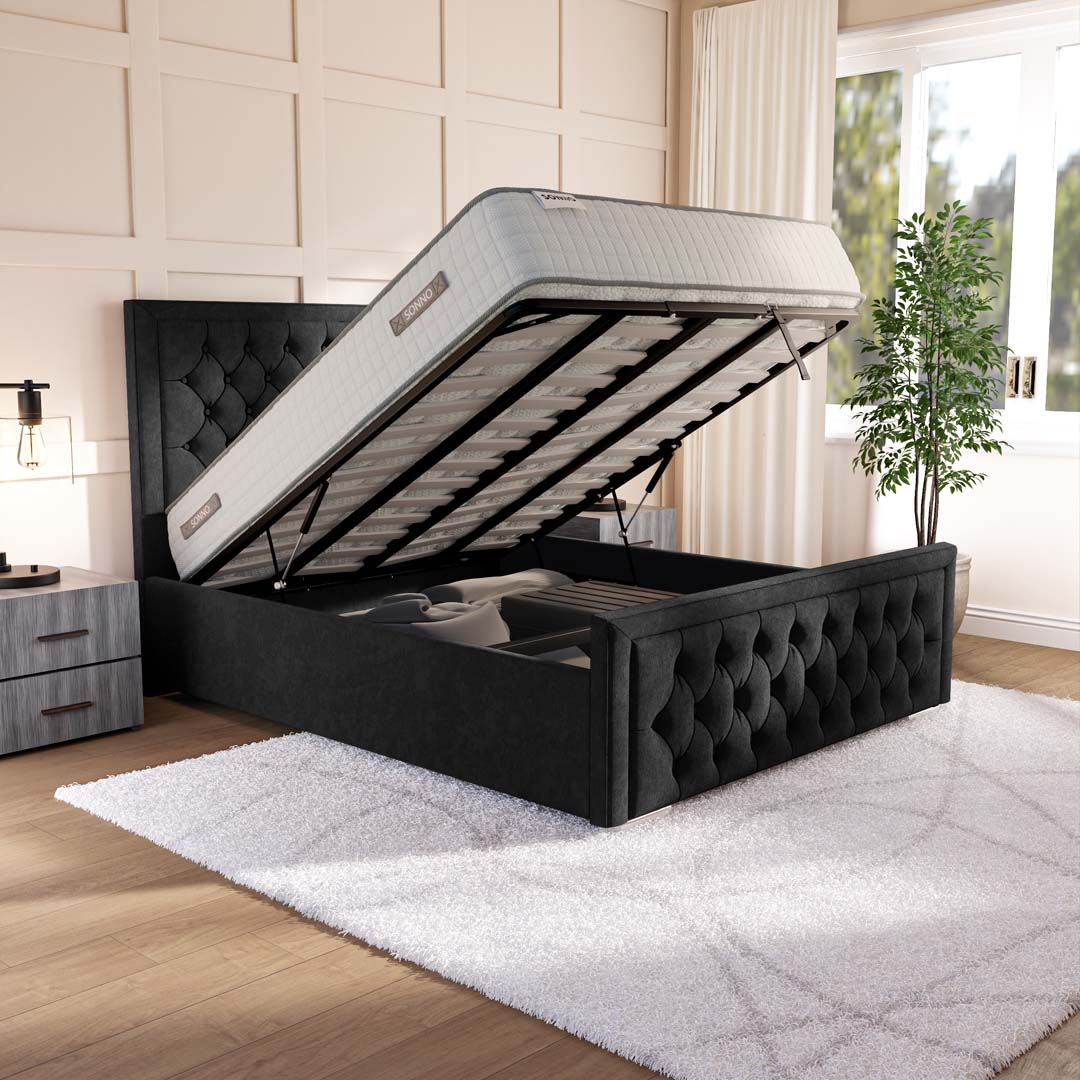 Valencia Upholstered Ottoman Bed