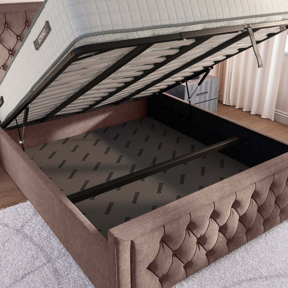Valencia Upholstered Ottoman Bed