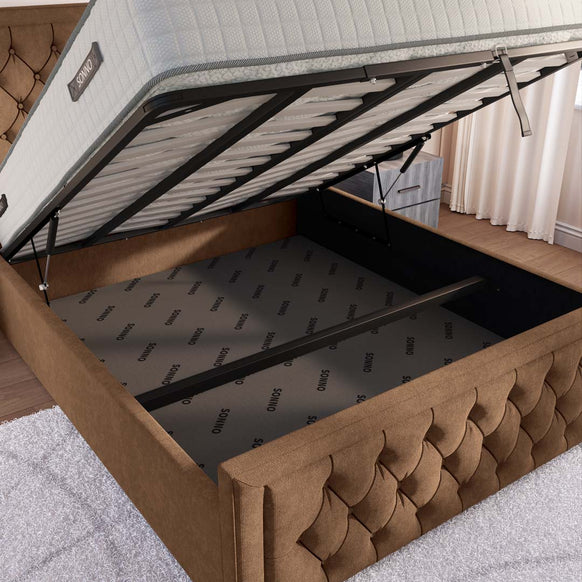 Valencia Upholstered Ottoman Bed