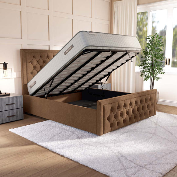 Valencia Upholstered Ottoman Bed