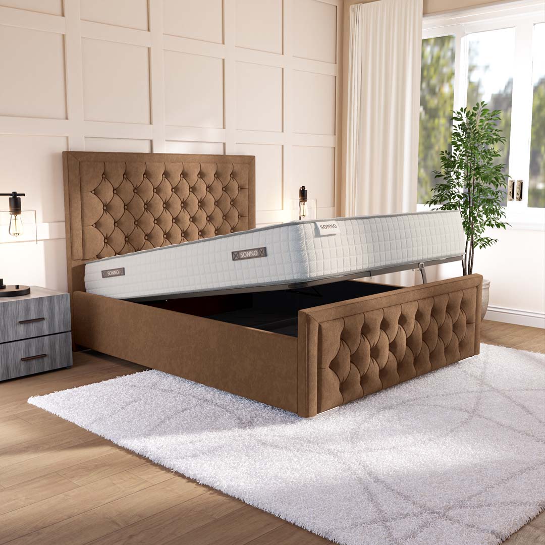 Valencia Upholstered Ottoman Bed
